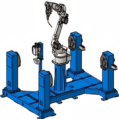 机器人垂直一轴双工位变位机