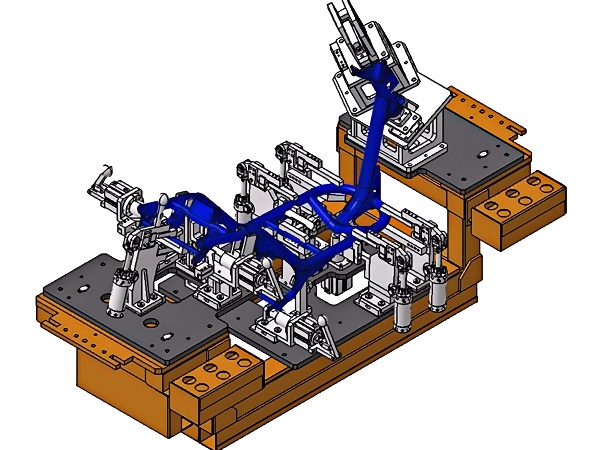 电动车架焊接夹具